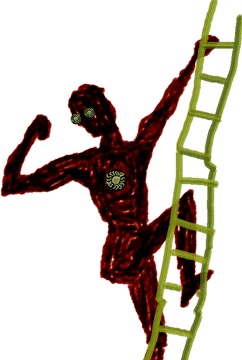 Climbing Ladder art, 19K